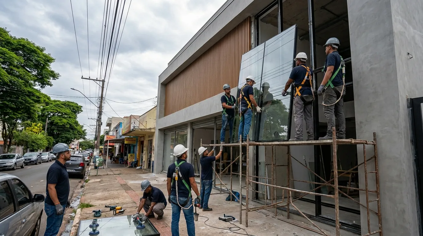 Fachada de Vidro em Ponta Grossa‑PR