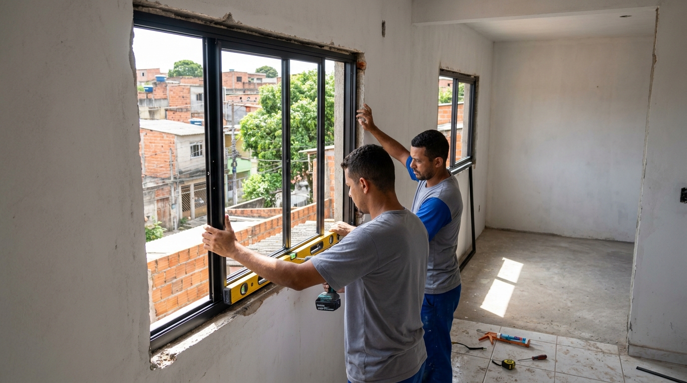 Produção de Portas e Janelas em Olarias, Ponta Grossa‑PR
